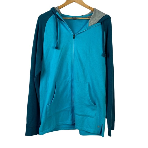 Xersion Tops - Xersion Hoodie Jacket Medium Blue Athletic Hoodie Full Zip